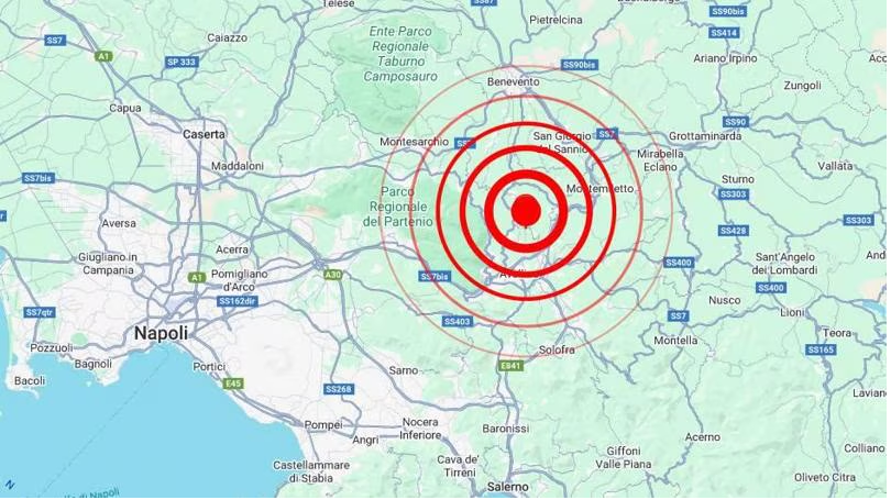 Terremoto in Irpinia: la scossa di Magnitudo 3.6 alle ore 14:40