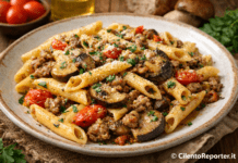 Pasta alla Boscaiola del Cilento. La ricetta della tradizione