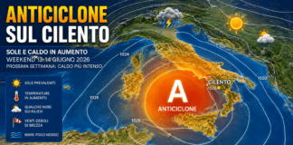 Meteo Cilento e Campania: arriva l’estate vera, weekend di sole e caldo in aumento. La prossima settimana possibili picchi oltre i 35 gradi