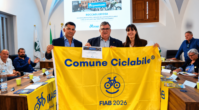 ComuniCiclabili FIAB 2026, sei Comuni del Cilento premiati: al centro sicurezza e mobilità sostenibile
